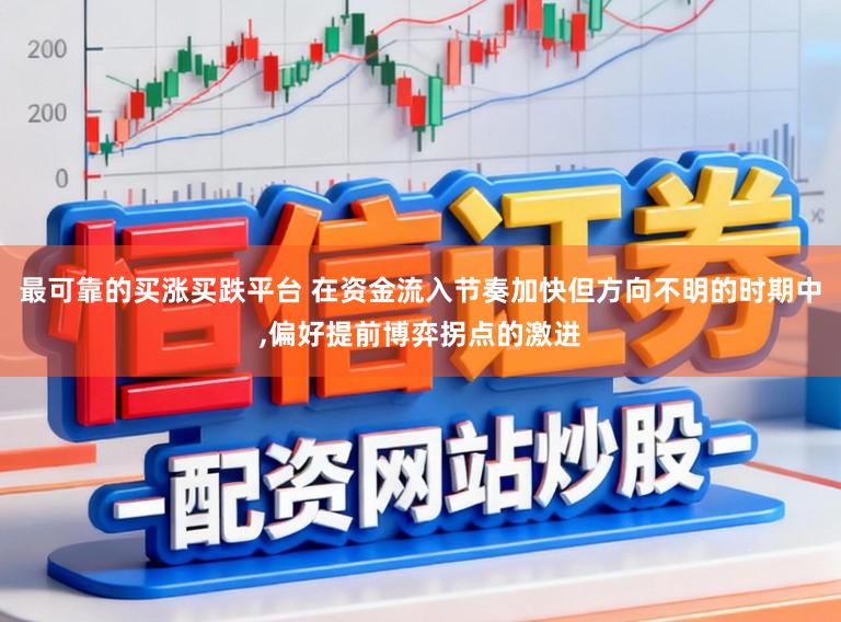 最可靠的买涨买跌平台 在资金流入节奏加快但方向不明的时期中，偏好提前博弈拐点的激进