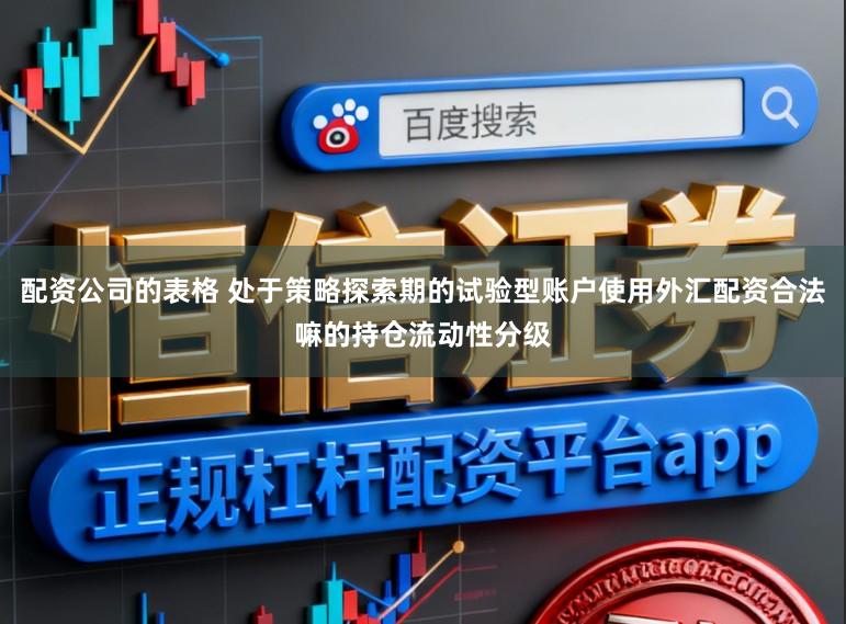 配资公司的表格 处于策略探索期的试验型账户使用外汇配资合法嘛的持仓流动性分级